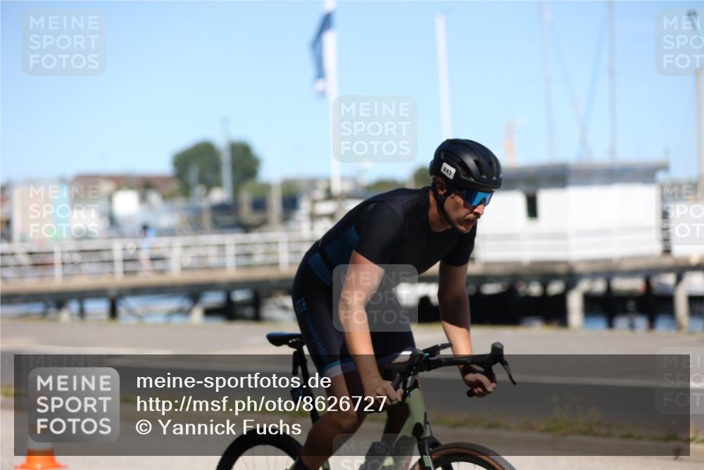 17.08.2025 - KN Förde Triathlon 2025 Yannick Fuchs http://msf.ph/oto/8626727 17.08.2025 13:07:01 Radfahren 427, 443, 459, 501, 532, 415 meine-sportfotos.de