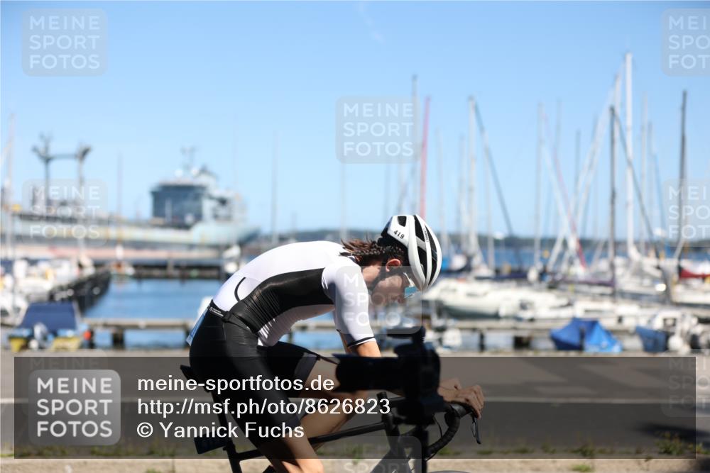 17.08.2025 - KN Förde Triathlon 2025 Yannick Fuchs http://msf.ph/oto/8626823 17.08.2025 13:07:54 Radfahren 419, 397, 496 meine-sportfotos.de