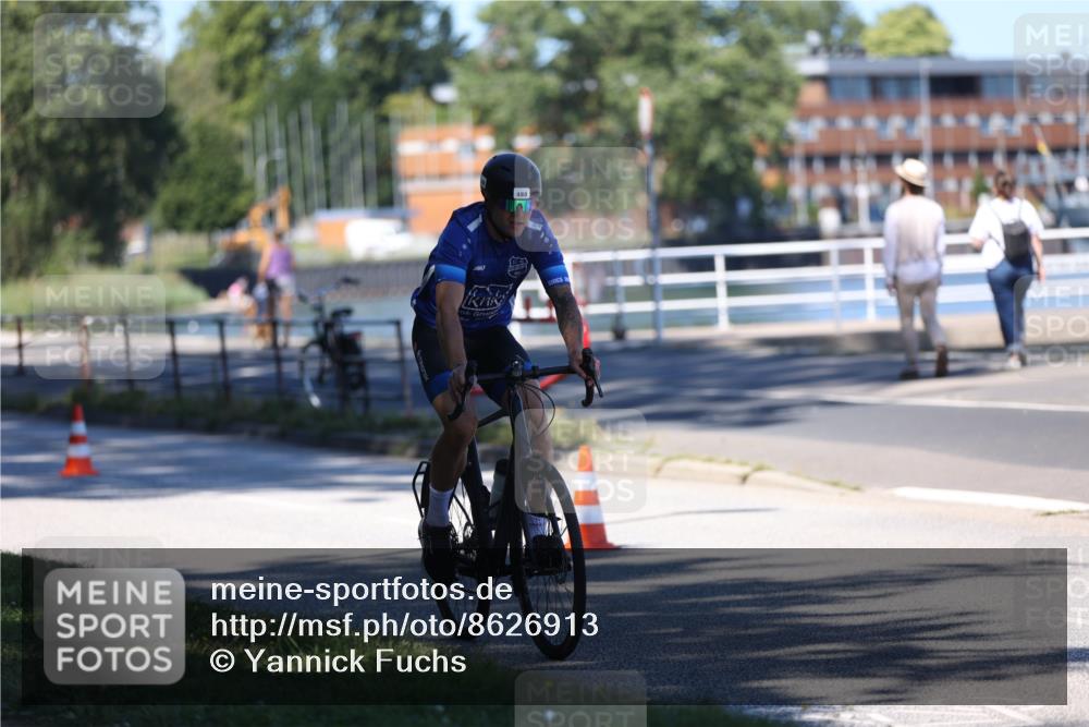 17.08.2025 - KN Förde Triathlon 2025 Yannick Fuchs http://msf.ph/oto/8626913 17.08.2025 13:09:23 Radfahren 397, 480 meine-sportfotos.de