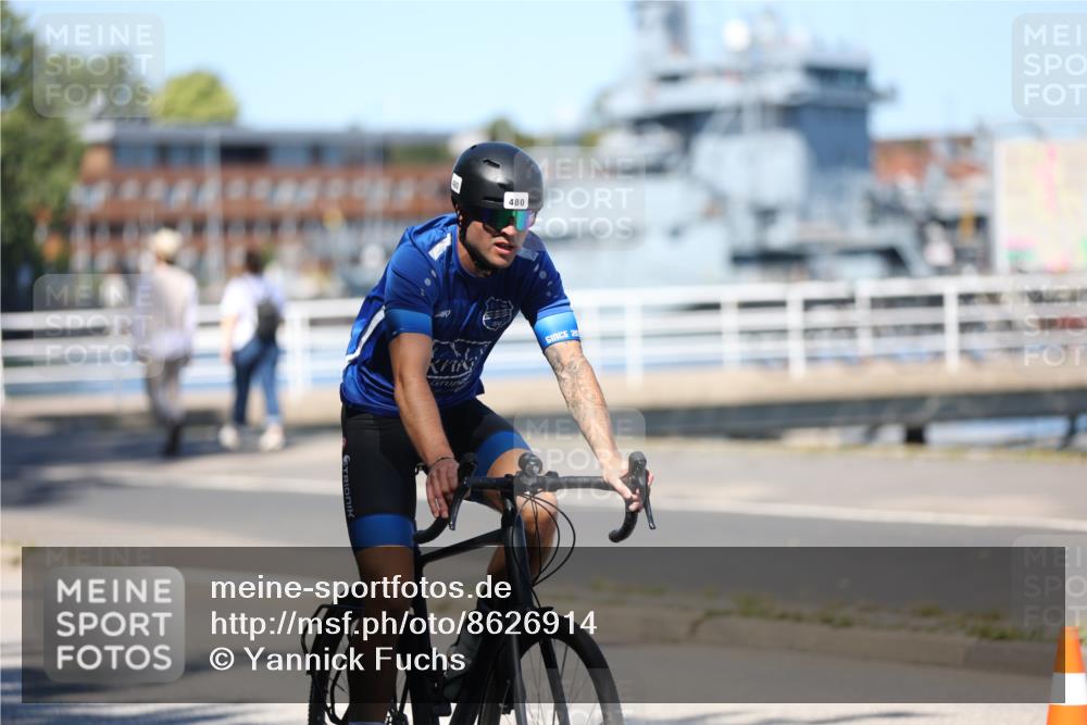 17.08.2025 - KN Förde Triathlon 2025 Yannick Fuchs http://msf.ph/oto/8626914 17.08.2025 13:09:24 Radfahren 397, 456, 480, 519 meine-sportfotos.de