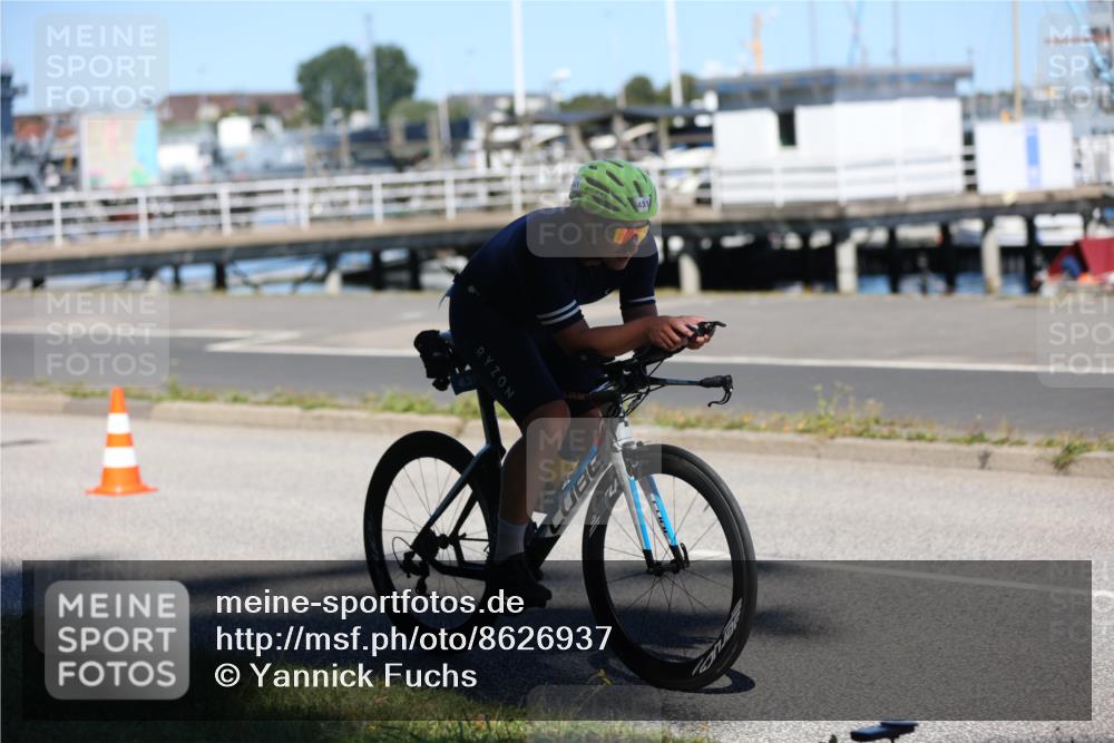 17.08.2025 - KN Förde Triathlon 2025 Yannick Fuchs http://msf.ph/oto/8626937 17.08.2025 13:09:39 Radfahren 431, 441, 457, 496, 526, 456, 496, 519 meine-sportfotos.de