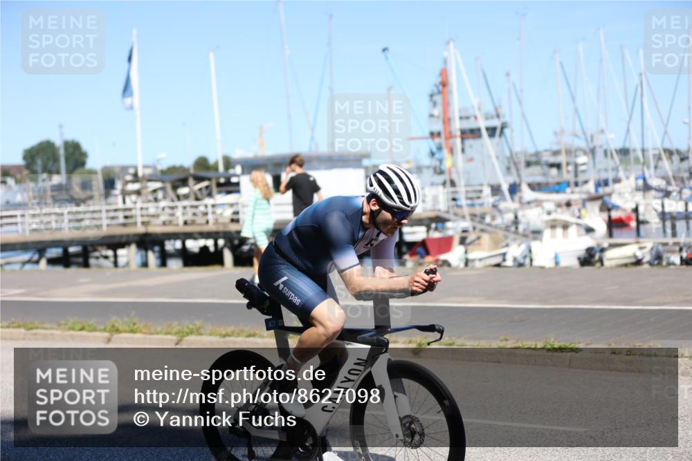 17.08.2025 - KN Förde Triathlon 2025 Yannick Fuchs http://msf.ph/oto/8627098 17.08.2025 13:12:33 Radfahren 437, 546 meine-sportfotos.de