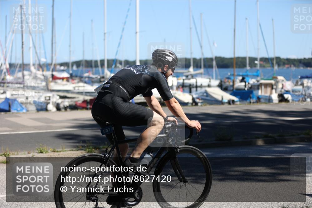 17.08.2025 - KN Förde Triathlon 2025 Yannick Fuchs http://msf.ph/oto/8627420 17.08.2025 13:18:09 Radfahren 454, 504, 507, 420, 459 meine-sportfotos.de