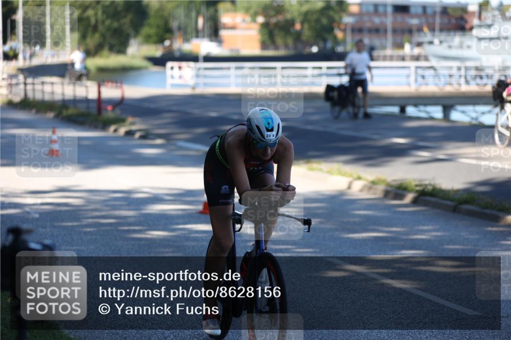 17.08.2025 - KN Förde Triathlon 2025 Yannick Fuchs http://msf.ph/oto/8628156 17.08.2025 15:05:29 Radfahren 20, 25, 36 meine-sportfotos.de