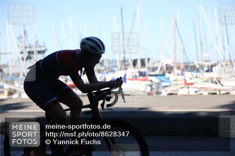 17.08.2025 - KN Förde Triathlon 2025 Yannick Fuchs http://msf.ph/oto/8628347 17.08.2025 15:27:57 Radfahren 31, 35 meine-sportfotos.de
