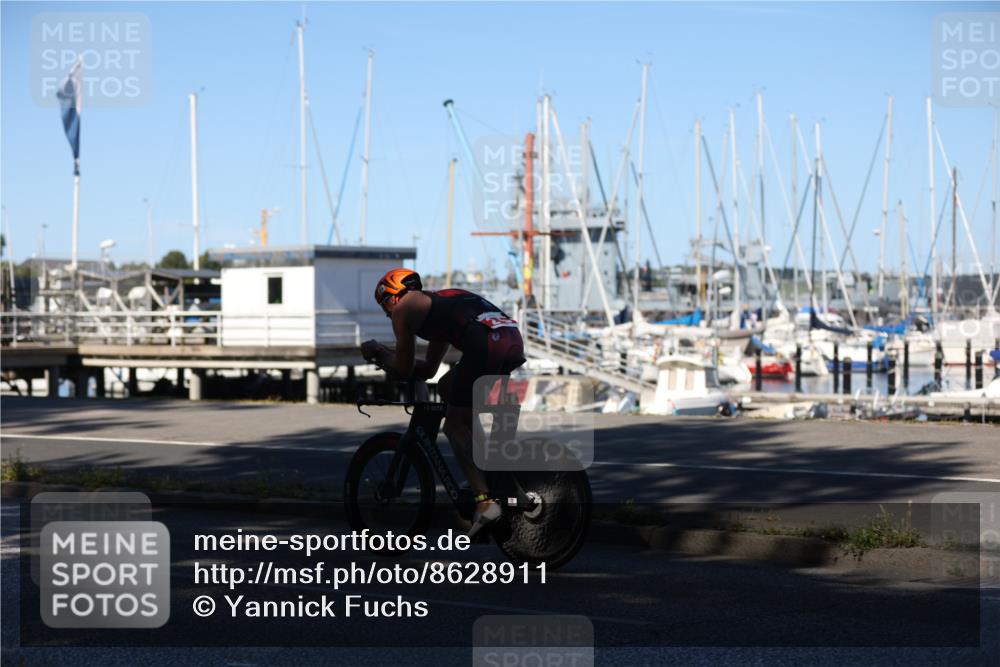 17.08.2025 - KN Förde Triathlon 2025 Yannick Fuchs http://msf.ph/oto/8628911 17.08.2025 15:19:18 Radfahren  meine-sportfotos.de