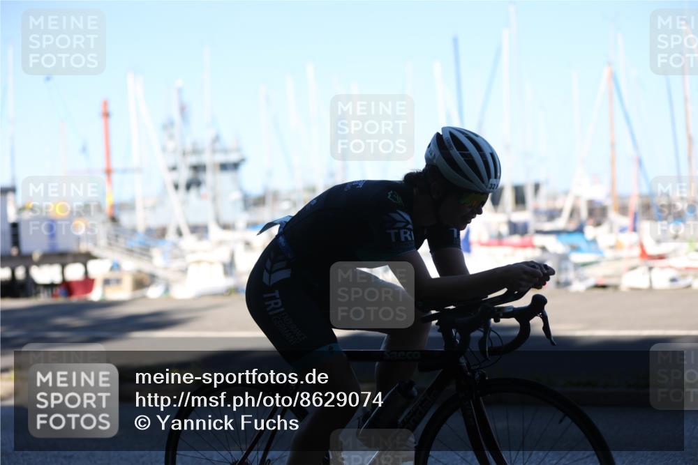 17.08.2025 - KN Förde Triathlon 2025 Yannick Fuchs http://msf.ph/oto/8629074 17.08.2025 15:28:22 Radfahren  meine-sportfotos.de