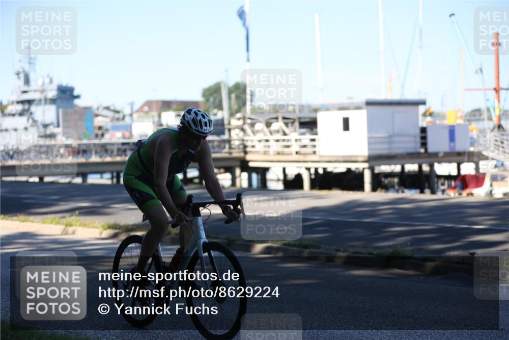 17.08.2025 - KN Förde Triathlon 2025 Yannick Fuchs http://msf.ph/oto/8629224 17.08.2025 15:40:27 Radfahren  meine-sportfotos.de