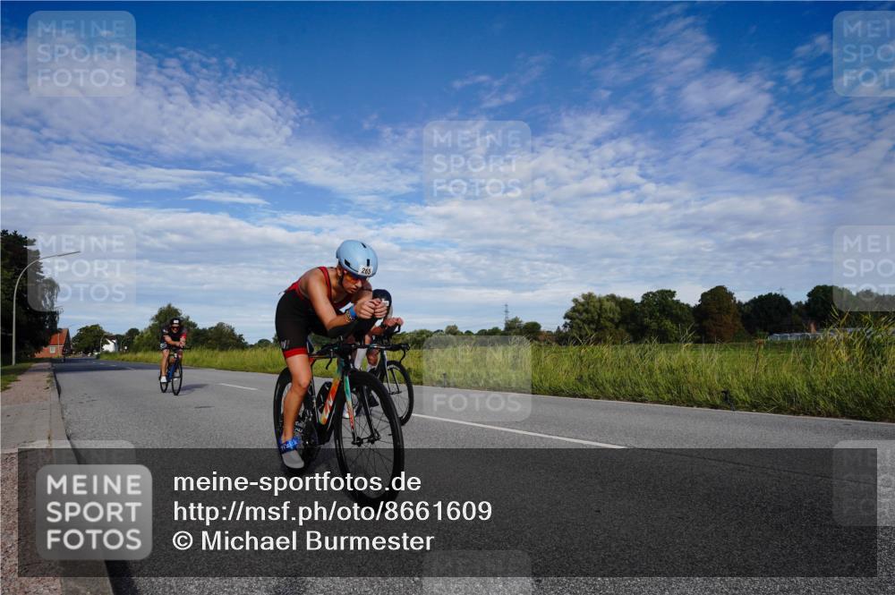 31.08.2025 - Elbe Triathlon Hamburg Michael Burmester http://msf.ph/oto/8661609 31.08.2025 09:09:38 Radfahren 166, 181, 206, 265 meine-sportfotos.de