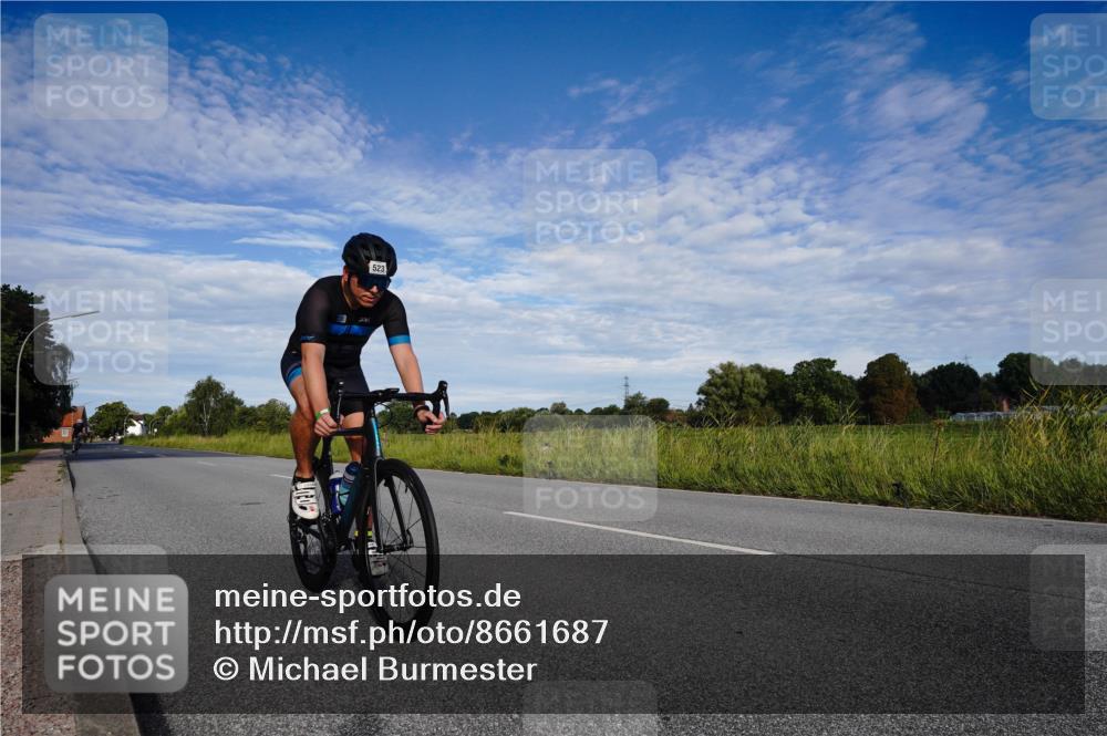 31.08.2025 - Elbe Triathlon Hamburg Michael Burmester http://msf.ph/oto/8661687 31.08.2025 09:10:39 Radfahren 267, 309, 376, 435, 523 meine-sportfotos.de