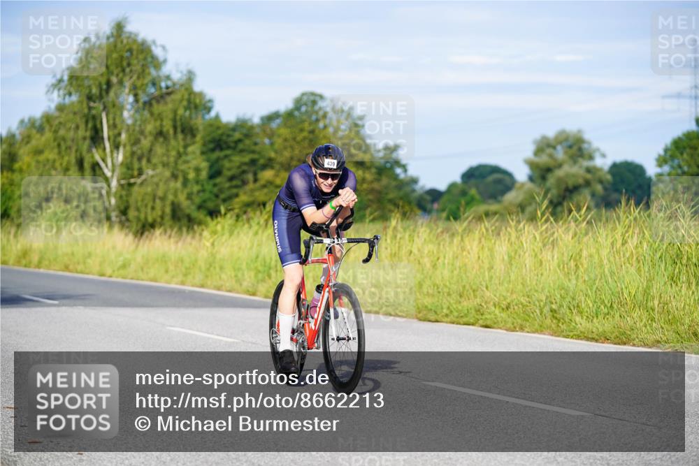 31.08.2025 - Elbe Triathlon Hamburg Michael Burmester http://msf.ph/oto/8662213 31.08.2025 09:08:09 Radfahren 288, 439, 540 meine-sportfotos.de