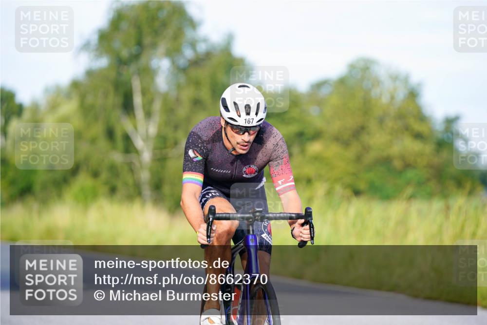 31.08.2025 - Elbe Triathlon Hamburg Michael Burmester http://msf.ph/oto/8662370 31.08.2025 09:09:24 Radfahren 167, 529 meine-sportfotos.de