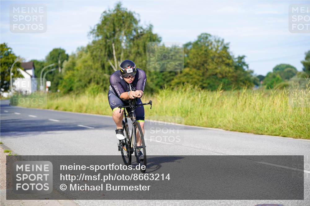 31.08.2025 - Elbe Triathlon Hamburg Michael Burmester http://msf.ph/oto/8663214 31.08.2025 09:15:05 Radfahren 280, 291, 361, 431, 534 meine-sportfotos.de