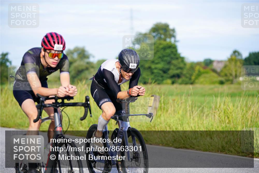 31.08.2025 - Elbe Triathlon Hamburg Michael Burmester http://msf.ph/oto/8663301 31.08.2025 09:15:42 Radfahren 165, 191, 394, 502, 645 meine-sportfotos.de