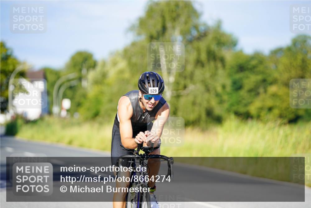 31.08.2025 - Elbe Triathlon Hamburg Michael Burmester http://msf.ph/oto/8664274 31.08.2025 09:23:32 Radfahren 529 meine-sportfotos.de