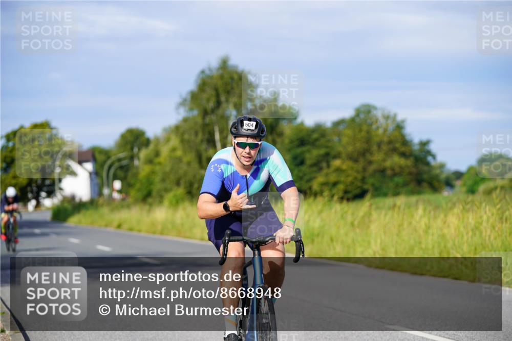 31.08.2025 - Elbe Triathlon Hamburg Michael Burmester http://msf.ph/oto/8668948 31.08.2025 09:50:00 Radfahren 504, 863 meine-sportfotos.de