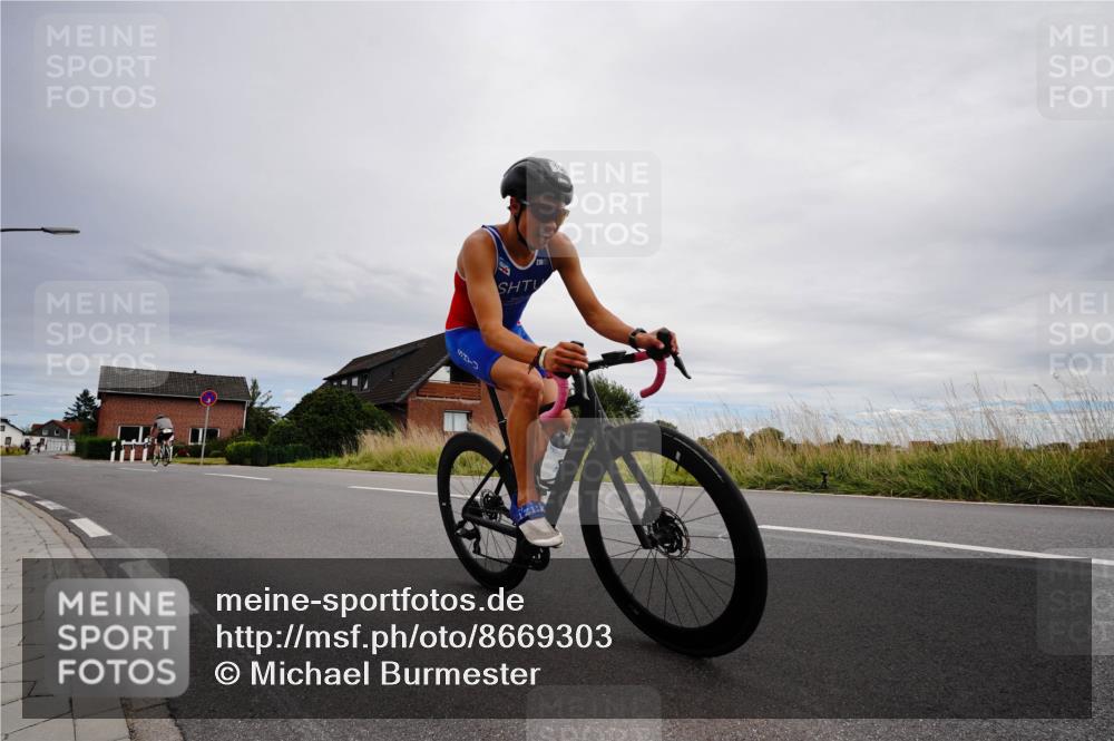 31.08.2025 - Elbe Triathlon Hamburg Michael Burmester http://msf.ph/oto/8669303 31.08.2025 14:14:21 Radfahren 153 meine-sportfotos.de
