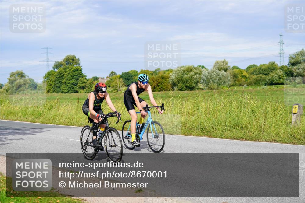 31.08.2025 - Elbe Triathlon Hamburg Michael Burmester http://msf.ph/oto/8670001 31.08.2025 09:57:06 Radfahren 288, 432, 608 meine-sportfotos.de