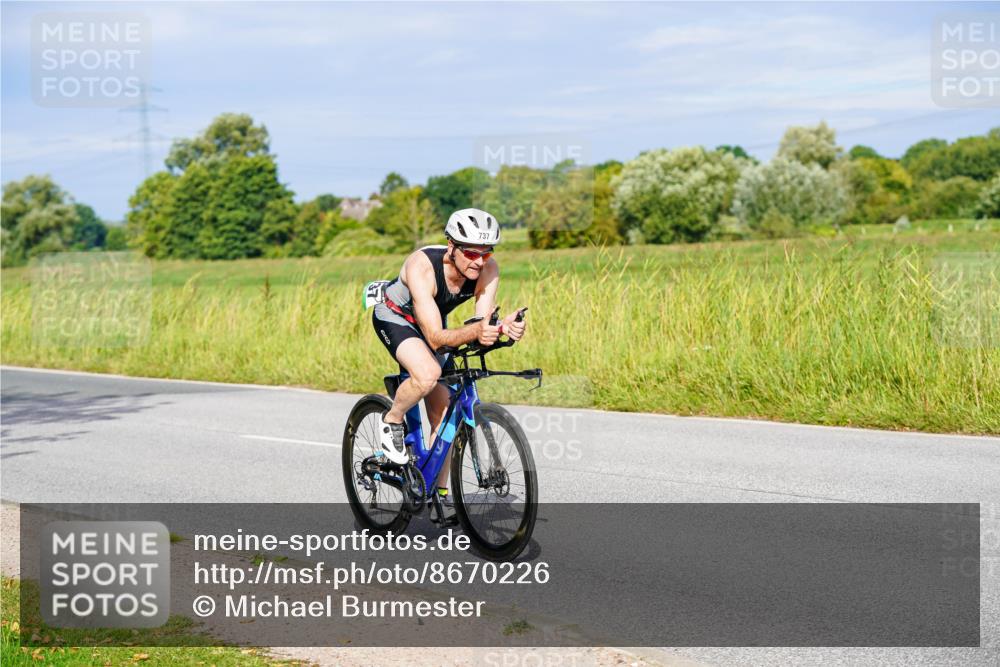 31.08.2025 - Elbe Triathlon Hamburg Michael Burmester http://msf.ph/oto/8670226 31.08.2025 09:58:53 Radfahren 669, 708, 719, 737, 841 meine-sportfotos.de