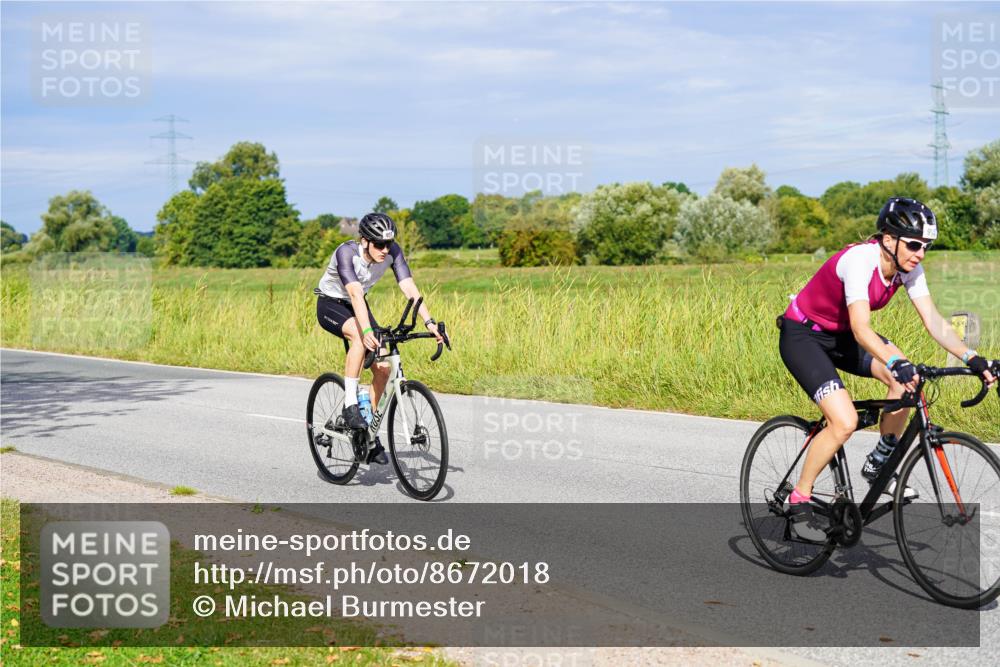 31.08.2025 - Elbe Triathlon Hamburg Michael Burmester http://msf.ph/oto/8672018 31.08.2025 10:04:12 Radfahren 407, 710, 742, 903 meine-sportfotos.de