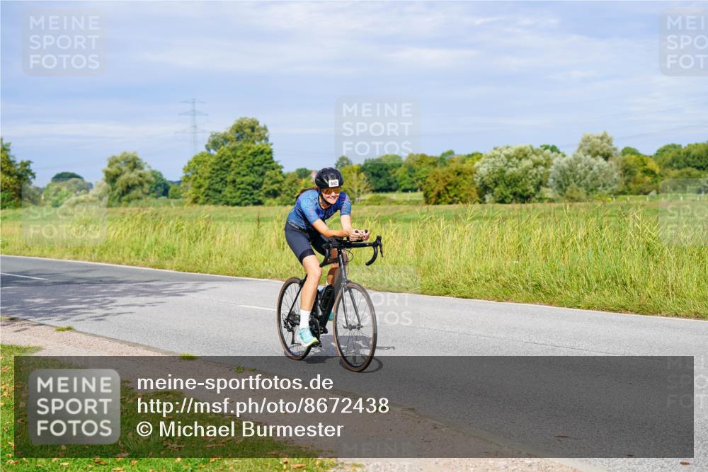 31.08.2025 - Elbe Triathlon Hamburg Michael Burmester http://msf.ph/oto/8672438 31.08.2025 10:05:18 Radfahren 410, 842 meine-sportfotos.de