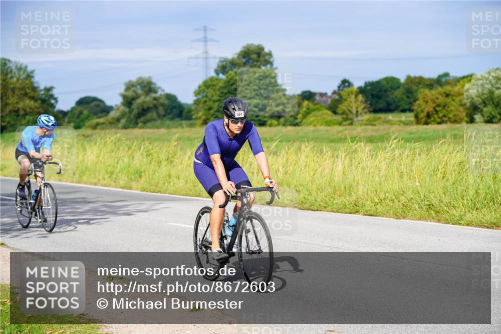 31.08.2025 - Elbe Triathlon Hamburg Michael Burmester http://msf.ph/oto/8672603 31.08.2025 10:07:58 Radfahren 561, 575, 693, 724, 761 meine-sportfotos.de