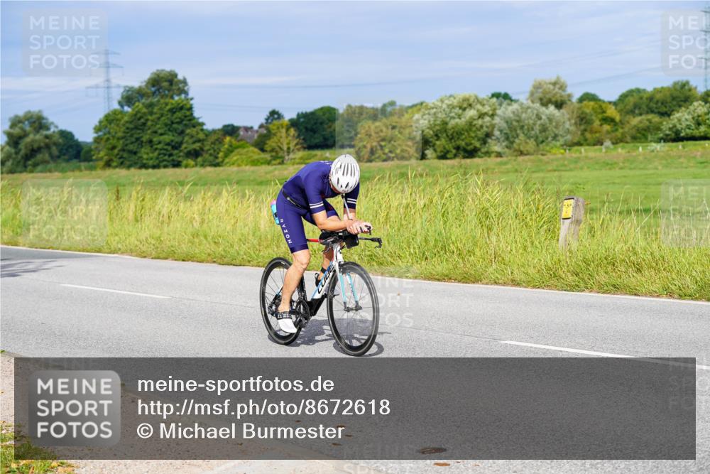 31.08.2025 - Elbe Triathlon Hamburg Michael Burmester http://msf.ph/oto/8672618 31.08.2025 10:08:00 Radfahren 517, 561, 575, 693, 724, 761 meine-sportfotos.de