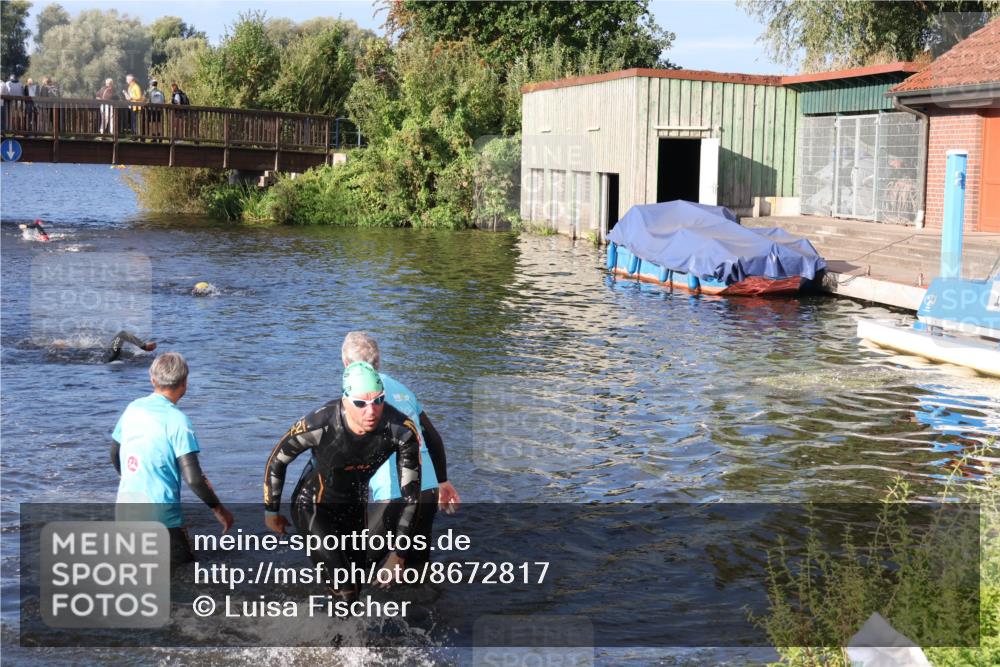 31.08.2025 - Elbe Triathlon Hamburg Luisa Fischer http://msf.ph/oto/8672817 31.08.2025 08:39:20 Schwimmen 345 meine-sportfotos.de