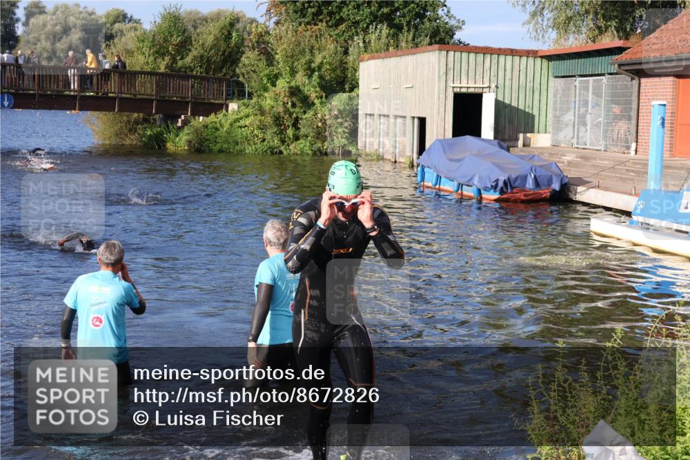 31.08.2025 - Elbe Triathlon Hamburg Luisa Fischer http://msf.ph/oto/8672826 31.08.2025 08:39:21 Schwimmen 345 meine-sportfotos.de