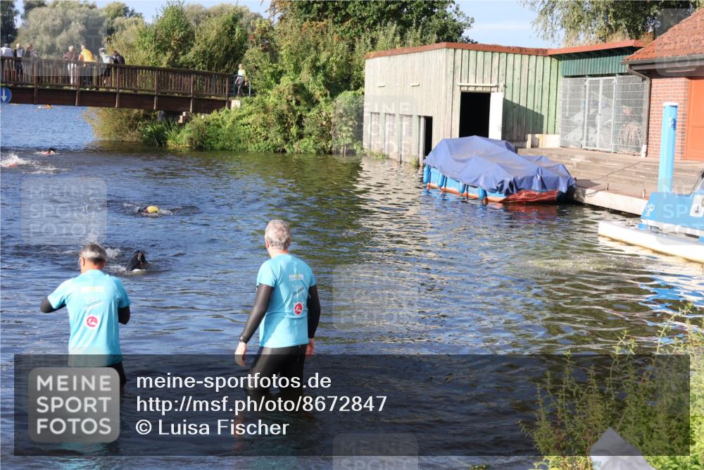 31.08.2025 - Elbe Triathlon Hamburg Luisa Fischer http://msf.ph/oto/8672847 31.08.2025 08:39:24 Schwimmen 345 meine-sportfotos.de