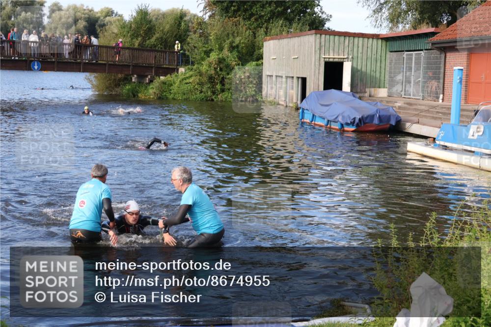 31.08.2025 - Elbe Triathlon Hamburg Luisa Fischer http://msf.ph/oto/8674955 31.08.2025 08:53:13 Schwimmen 551 meine-sportfotos.de