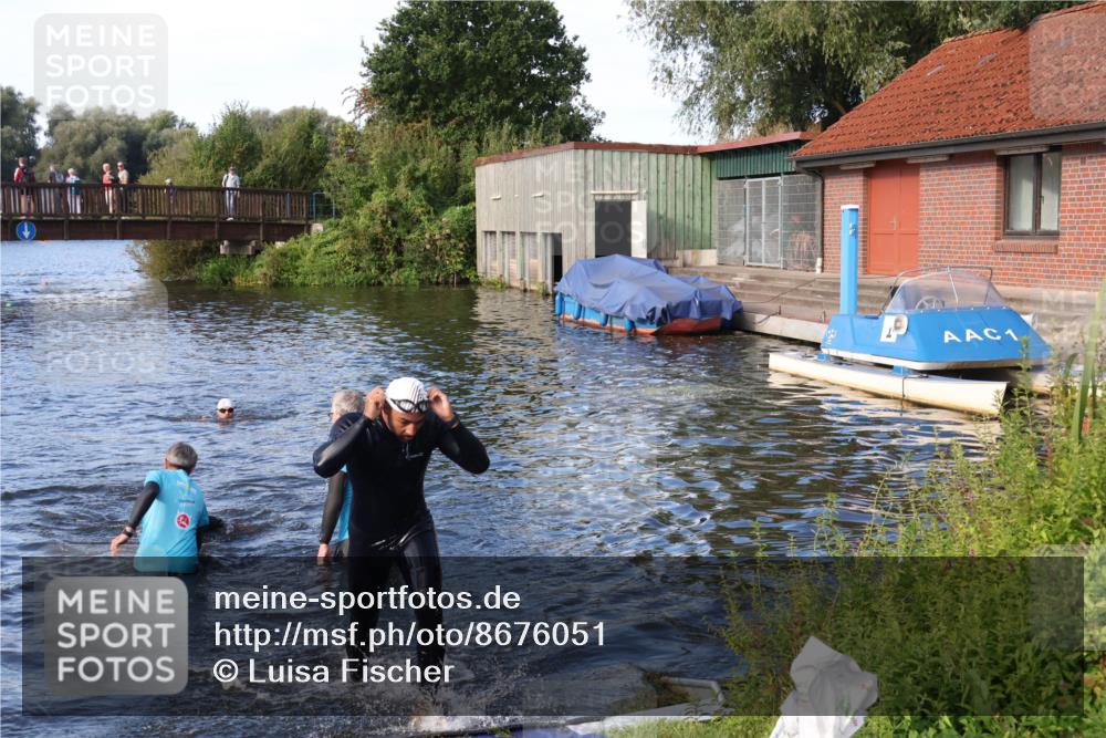 31.08.2025 - Elbe Triathlon Hamburg Luisa Fischer http://msf.ph/oto/8676051 31.08.2025 09:03:47 Schwimmen 387, 483 meine-sportfotos.de