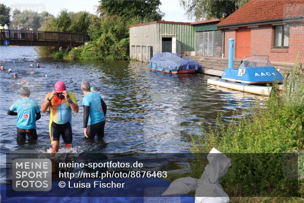 31.08.2025 - Elbe Triathlon Hamburg Luisa Fischer http://msf.ph/oto/8676463 31.08.2025 09:08:28 Schwimmen 500 meine-sportfotos.de