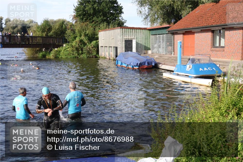 31.08.2025 - Elbe Triathlon Hamburg Luisa Fischer http://msf.ph/oto/8676988 31.08.2025 09:12:16 Schwimmen 626, 639 meine-sportfotos.de