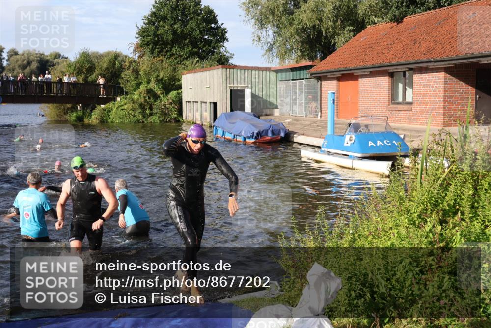 31.08.2025 - Elbe Triathlon Hamburg Luisa Fischer http://msf.ph/oto/8677202 31.08.2025 09:14:47 Schwimmen 427, 629, 715, 746 meine-sportfotos.de