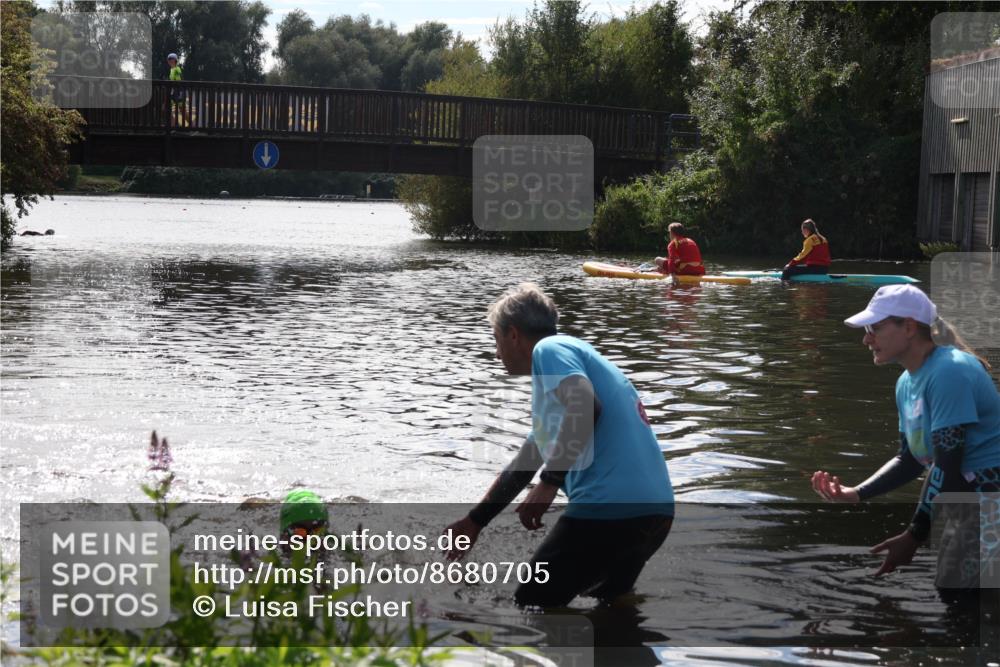 31.08.2025 - Elbe Triathlon Hamburg Luisa Fischer http://msf.ph/oto/8680705 31.08.2025 15:02:10 Schwimmen  meine-sportfotos.de
