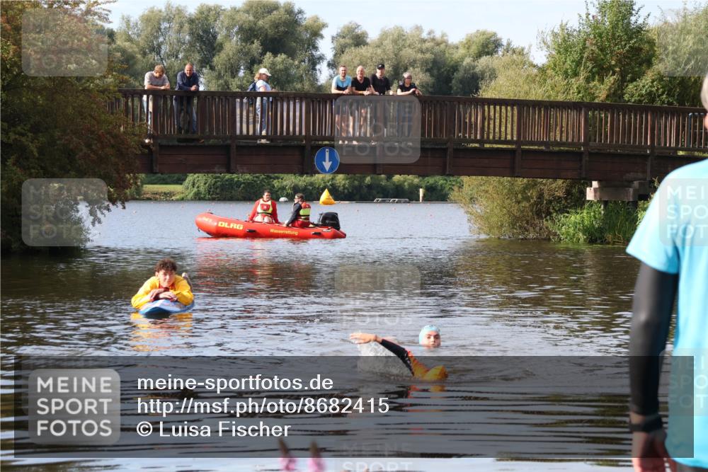 31.08.2025 - Elbe Triathlon Hamburg Luisa Fischer http://msf.ph/oto/8682415 31.08.2025 09:51:13 Schwimmen  meine-sportfotos.de