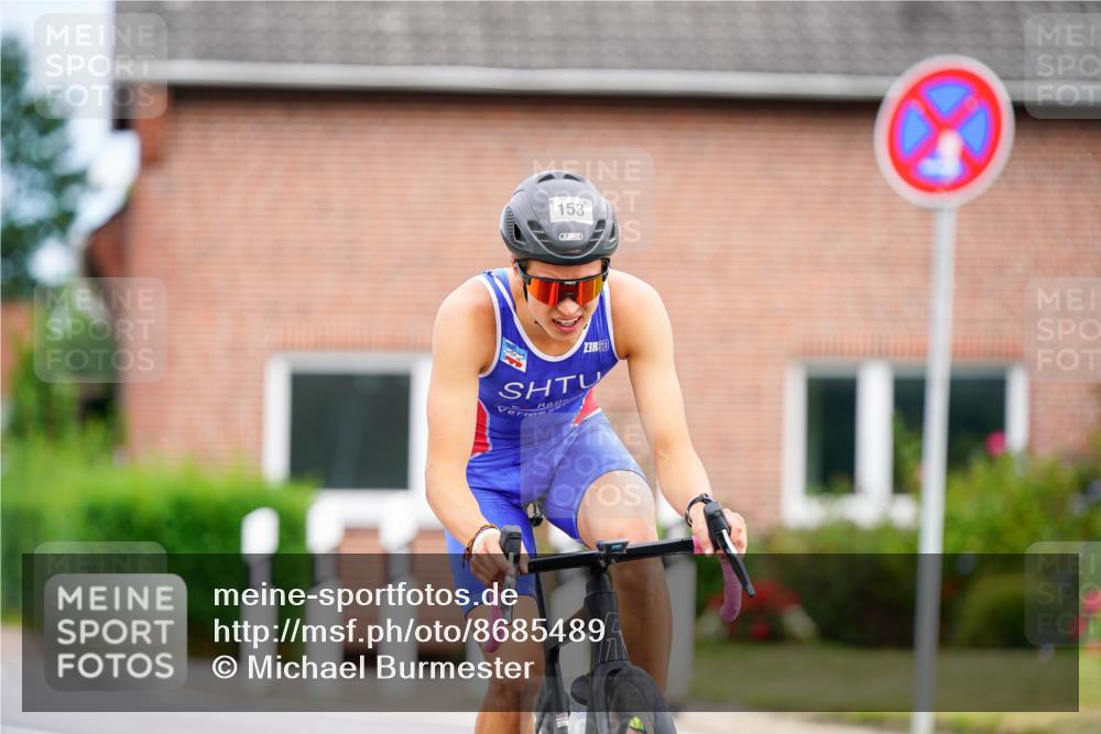31.08.2025 - Elbe Triathlon Hamburg Michael Burmester http://msf.ph/oto/8685489 31.08.2025 14:10:40 Radfahren 134 meine-sportfotos.de