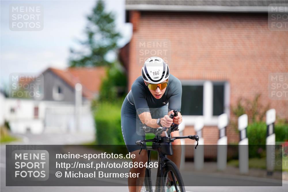 31.08.2025 - Elbe Triathlon Hamburg Michael Burmester http://msf.ph/oto/8686486 31.08.2025 14:32:47 Radfahren 160 meine-sportfotos.de