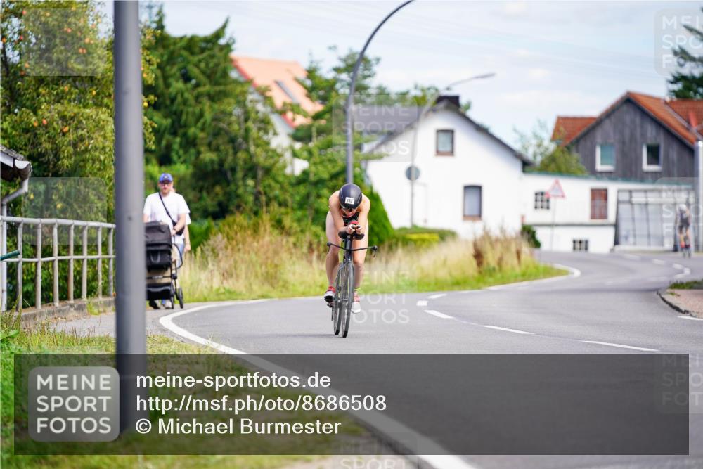 31.08.2025 - Elbe Triathlon Hamburg Michael Burmester http://msf.ph/oto/8686508 31.08.2025 14:36:27 Radfahren 133 meine-sportfotos.de