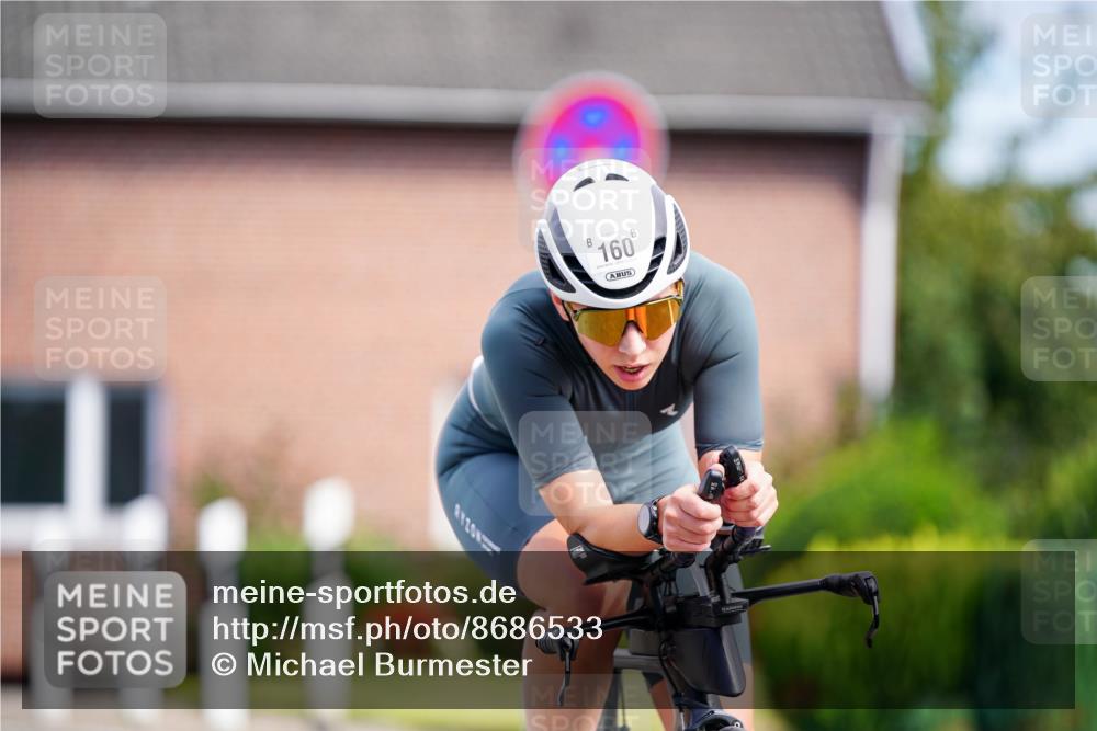 31.08.2025 - Elbe Triathlon Hamburg Michael Burmester http://msf.ph/oto/8686533 31.08.2025 14:36:48 Radfahren  meine-sportfotos.de