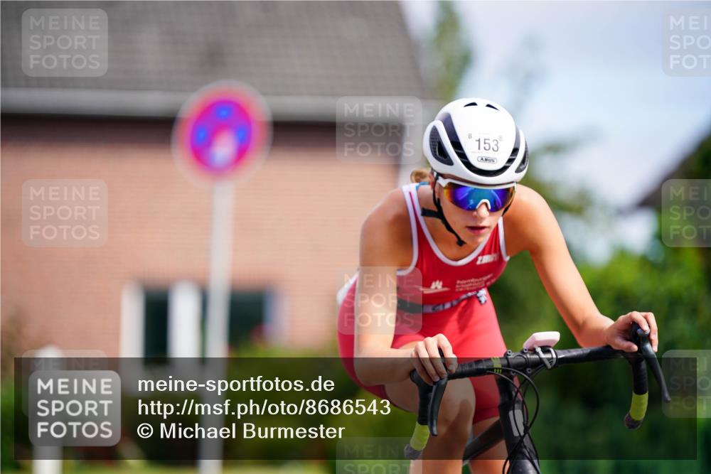 31.08.2025 - Elbe Triathlon Hamburg Michael Burmester http://msf.ph/oto/8686543 31.08.2025 14:37:52 Radfahren 153 meine-sportfotos.de