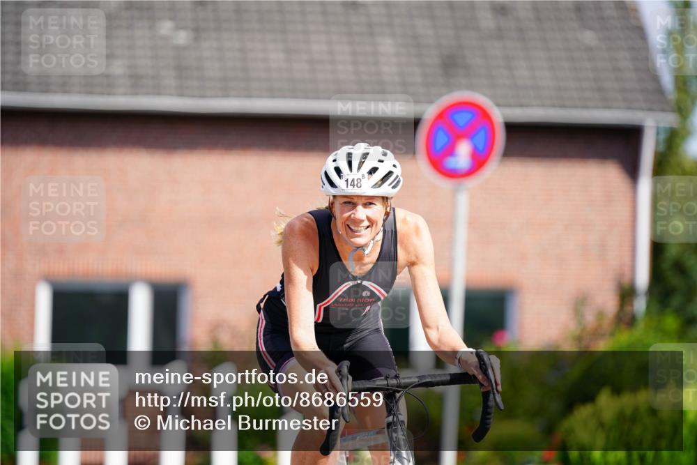 31.08.2025 - Elbe Triathlon Hamburg Michael Burmester http://msf.ph/oto/8686559 31.08.2025 14:38:40 Radfahren 148 meine-sportfotos.de