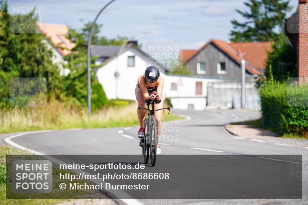 31.08.2025 - Elbe Triathlon Hamburg Michael Burmester http://msf.ph/oto/8686608 31.08.2025 14:40:35 Radfahren  meine-sportfotos.de