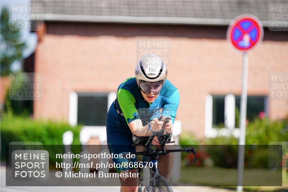 31.08.2025 - Elbe Triathlon Hamburg Michael Burmester http://msf.ph/oto/8686701 31.08.2025 14:43:38 Radfahren 123 meine-sportfotos.de