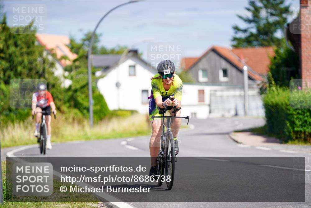 31.08.2025 - Elbe Triathlon Hamburg Michael Burmester http://msf.ph/oto/8686738 31.08.2025 14:44:11 Radfahren 145 meine-sportfotos.de