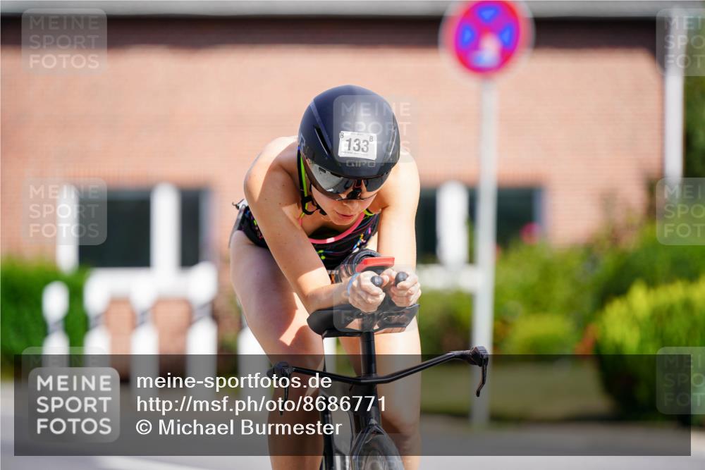 31.08.2025 - Elbe Triathlon Hamburg Michael Burmester http://msf.ph/oto/8686771 31.08.2025 14:44:41 Radfahren 133 meine-sportfotos.de
