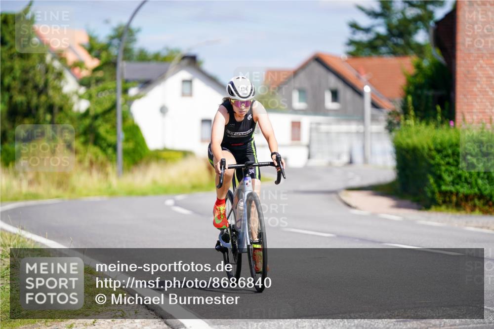 31.08.2025 - Elbe Triathlon Hamburg Michael Burmester http://msf.ph/oto/8686840 31.08.2025 14:45:35 Radfahren 134 meine-sportfotos.de