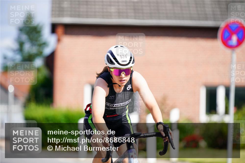31.08.2025 - Elbe Triathlon Hamburg Michael Burmester http://msf.ph/oto/8686848 31.08.2025 14:45:36 Radfahren 134 meine-sportfotos.de
