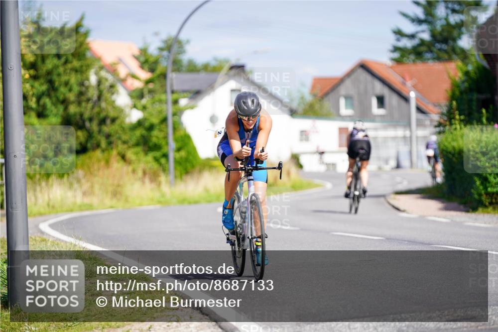 31.08.2025 - Elbe Triathlon Hamburg Michael Burmester http://msf.ph/oto/8687133 31.08.2025 14:50:34 Radfahren  meine-sportfotos.de